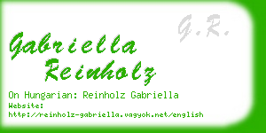 gabriella reinholz business card